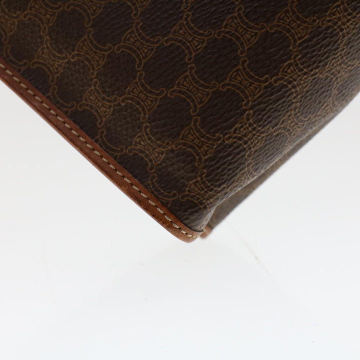 Celine Macadam Canvas Pouch Shoulder Bag Enamel 3Set Black Brown  6451