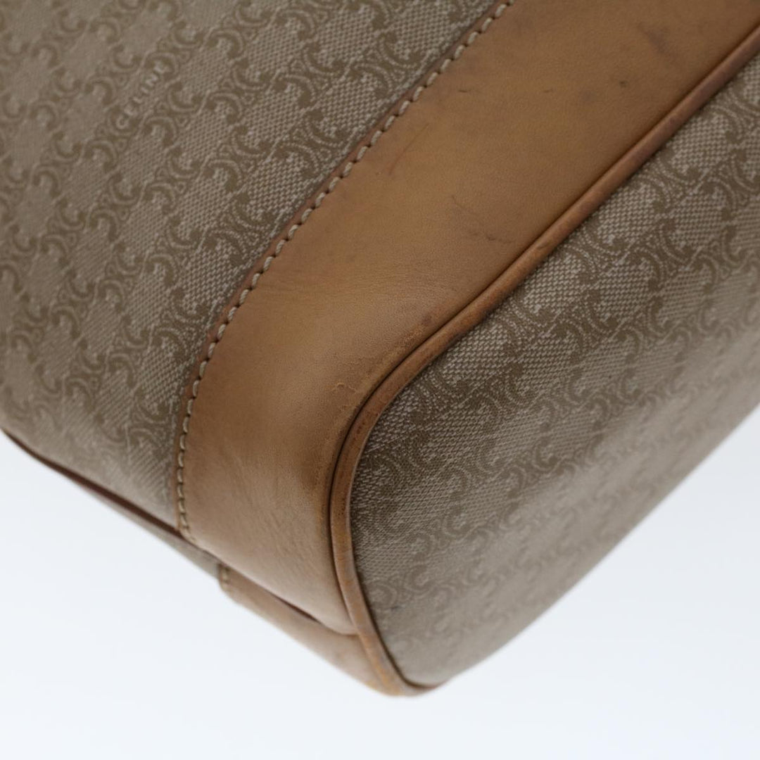 Celine Macadam Canvas Pouch Shoulder Bag 2Set Beige  6571