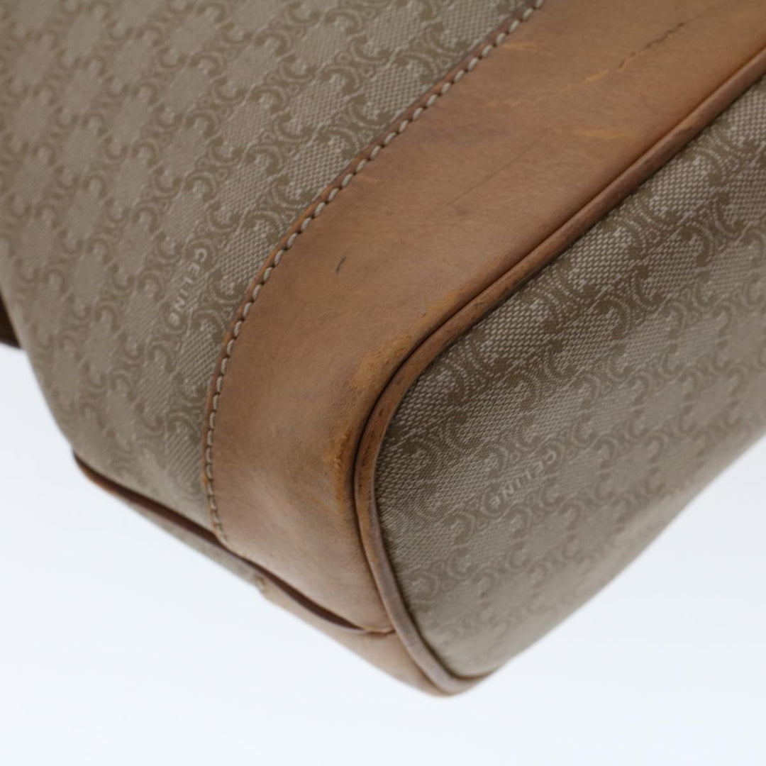 Celine Macadam Canvas Pouch Shoulder Bag 2Set Beige  6571