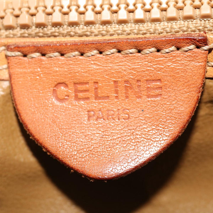 Celine Macadam Canvas Pouch Shoulder Bag 2Set Beige  6571