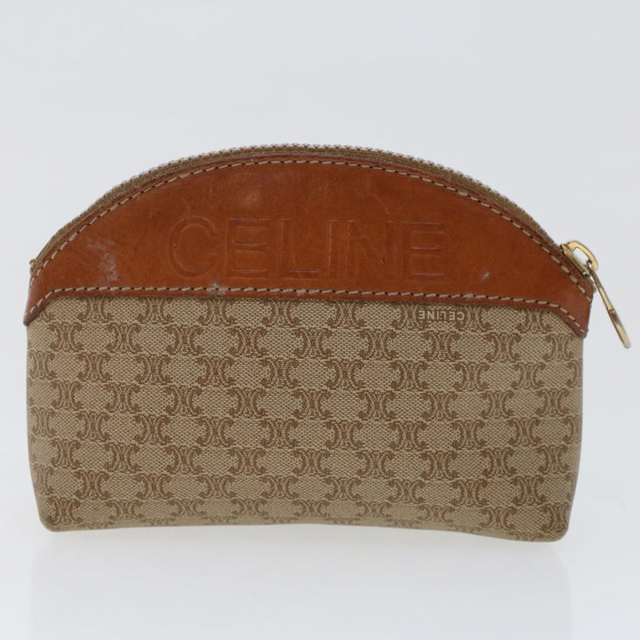 Celine Macadam Canvas Pouch Shoulder Bag 2Set Beige  6571