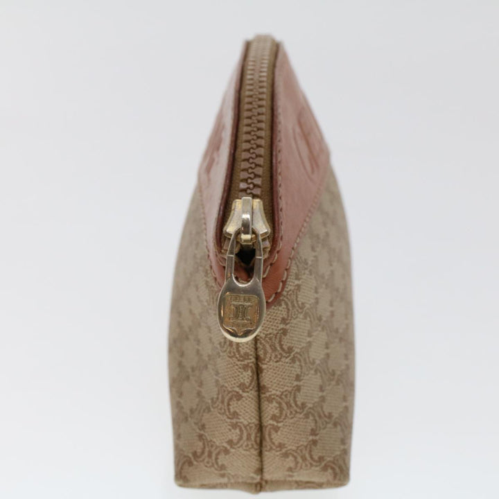 Celine Macadam Canvas Pouch Shoulder Bag 2Set Beige  6571