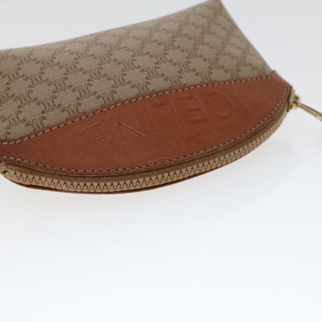 Celine Macadam Canvas Pouch Shoulder Bag 2Set Beige  6571