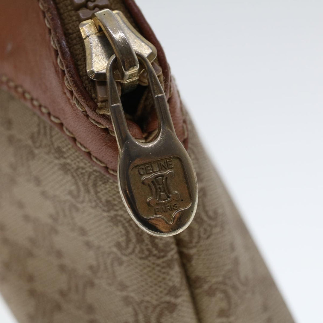 Celine Macadam Canvas Pouch Shoulder Bag 2Set Beige  6571