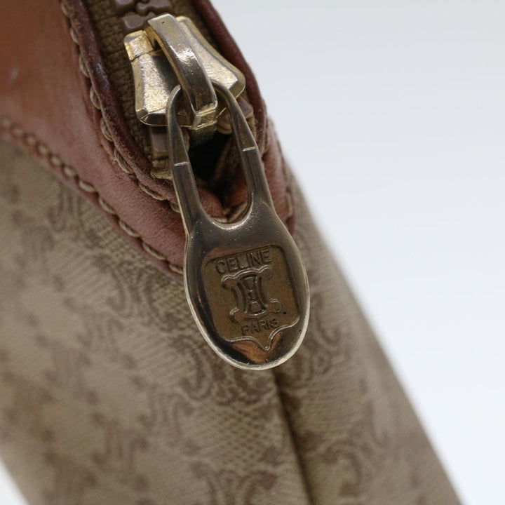 Celine Macadam Canvas Pouch Shoulder Bag 2Set Beige  6571