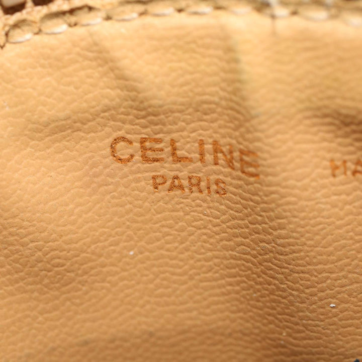 Celine Macadam Canvas Pouch Shoulder Bag 2Set Beige  6571
