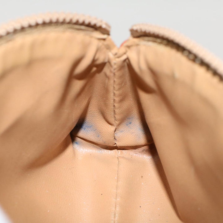 Celine Macadam Canvas Pouch Shoulder Bag 2Set Beige  6571