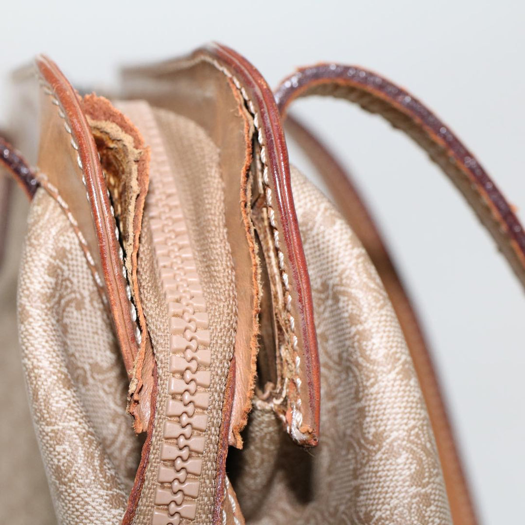 Celine Macadam Canvas Pouch Shoulder Bag 2Set Beige  6571