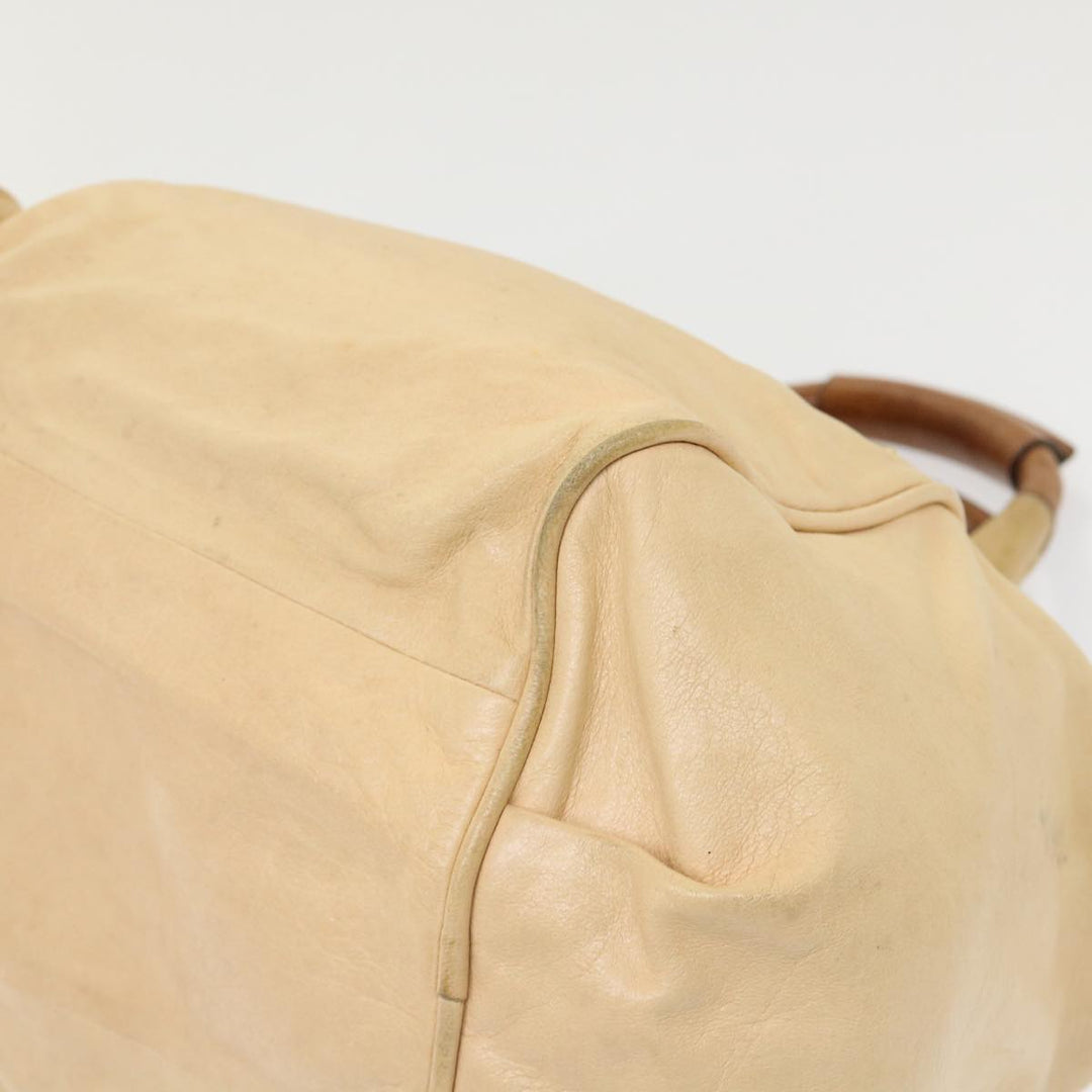 Chloe Hand Bag Leather 2way Shoulder Bag Beige 02-11-50 bs6747