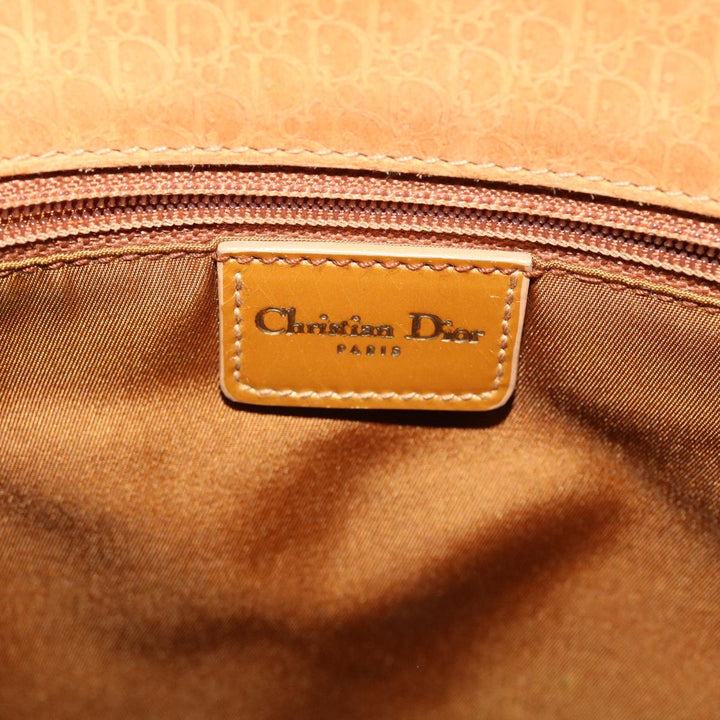 CHRISTIAN Top quality Dior Trotter Canvas Tote Bag Beige Auth bs6841