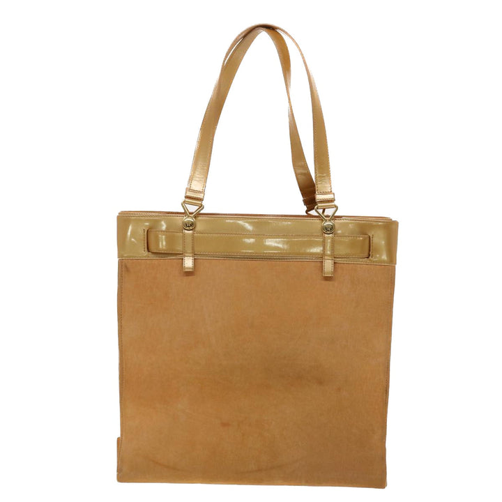 CHRISTIAN Top quality Dior Trotter Canvas Tote Bag Beige Auth bs6841