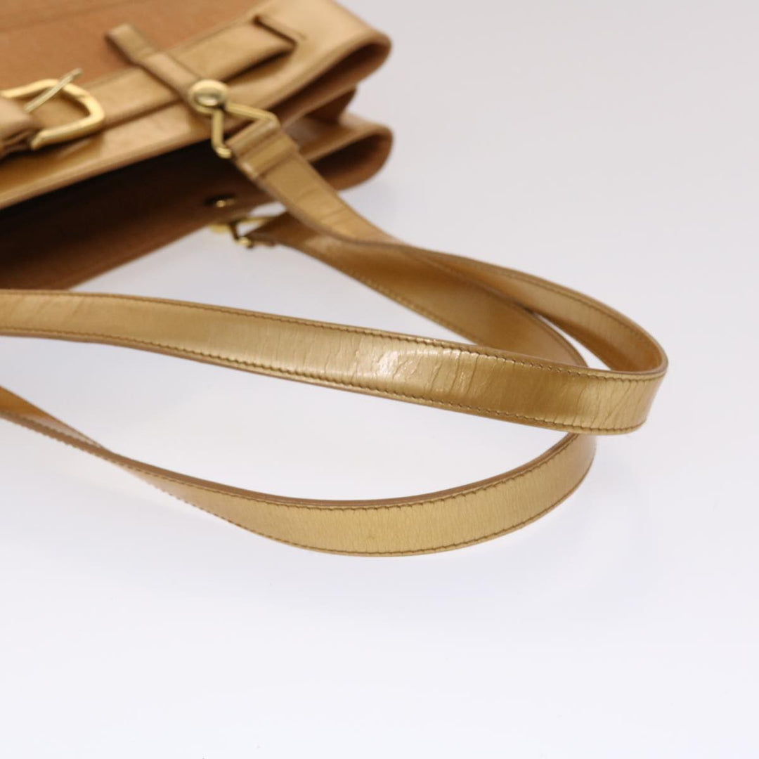 CHRISTIAN Top quality Dior Trotter Canvas Tote Bag Beige Auth bs6841