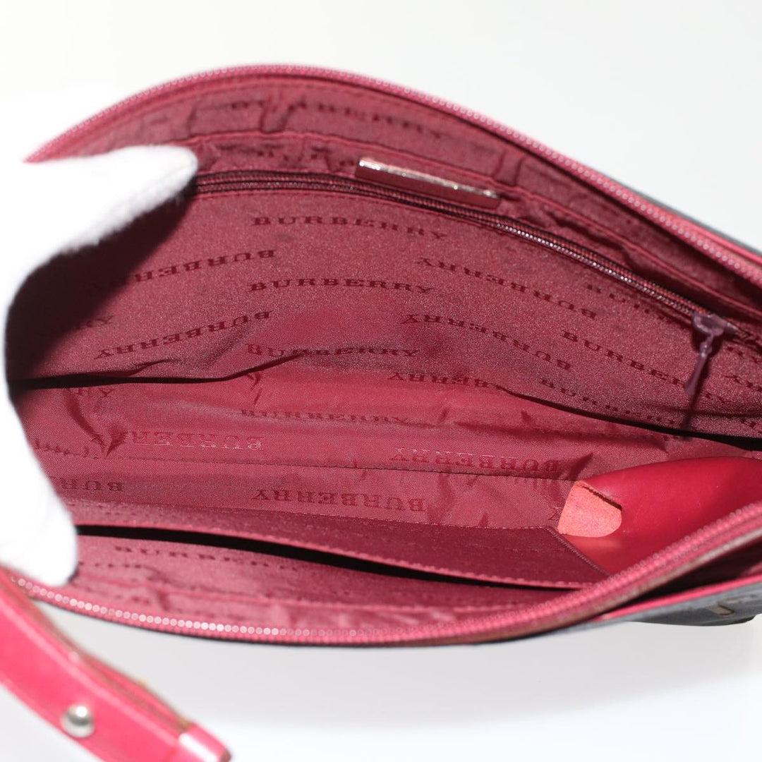 Burberry Shoulder Bag Nylon Black Auth bs6887