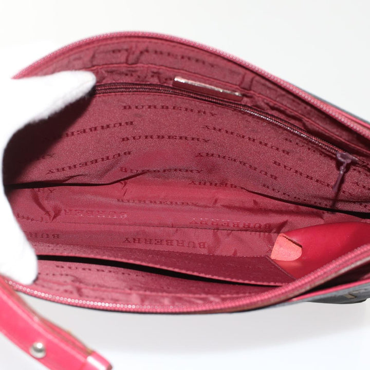 Burberry Shoulder Bag Nylon Black Auth bs6887
