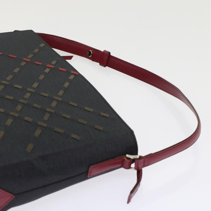 Burberry Shoulder Bag Nylon Black Auth bs6887