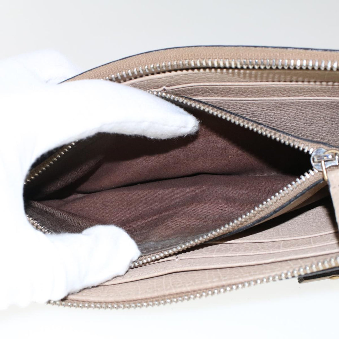 Chloe Wallet Leather 4Set Beige Brown bs7056