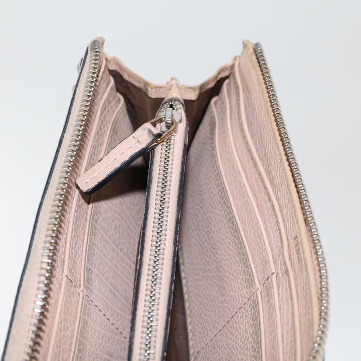 Chloe Wallet Leather 4Set Beige Brown bs7056