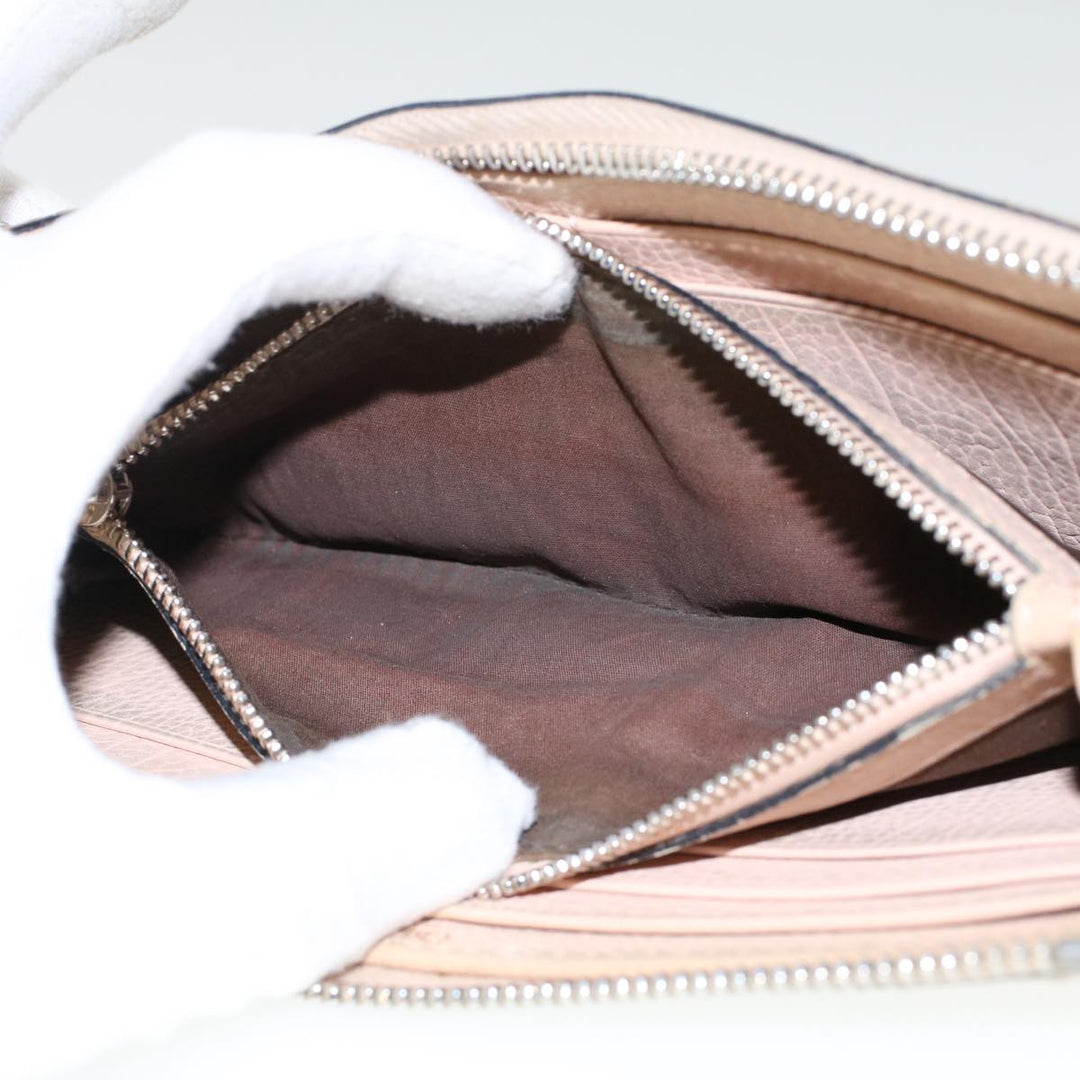 Chloe Wallet Leather 4Set Beige Brown bs7056