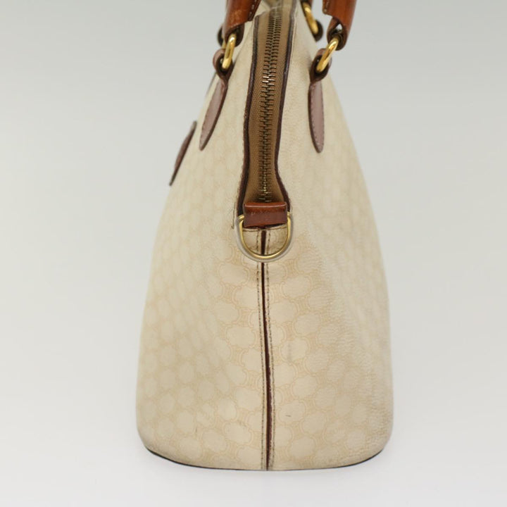 Celine Macadam Canvas Hand Bag PVC Leather Whe  7123