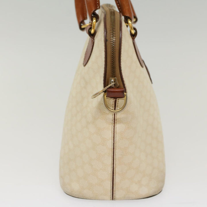 Celine Macadam Canvas Hand Bag PVC Leather Whe  7123
