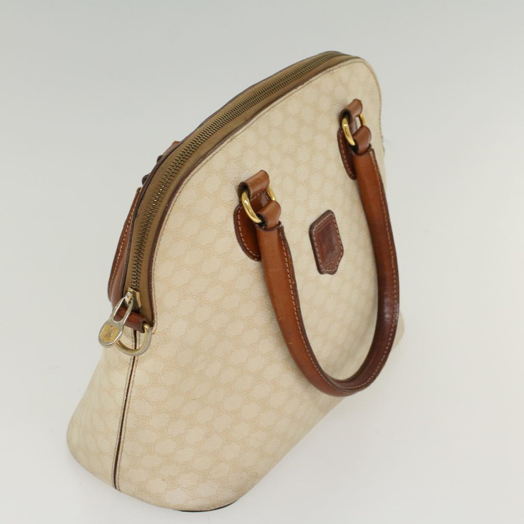 Celine Macadam Canvas Hand Bag PVC Leather Whe  7123
