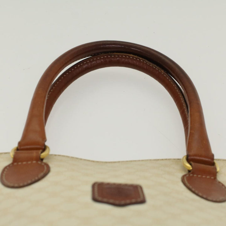 Celine Macadam Canvas Hand Bag PVC Leather Whe  7123