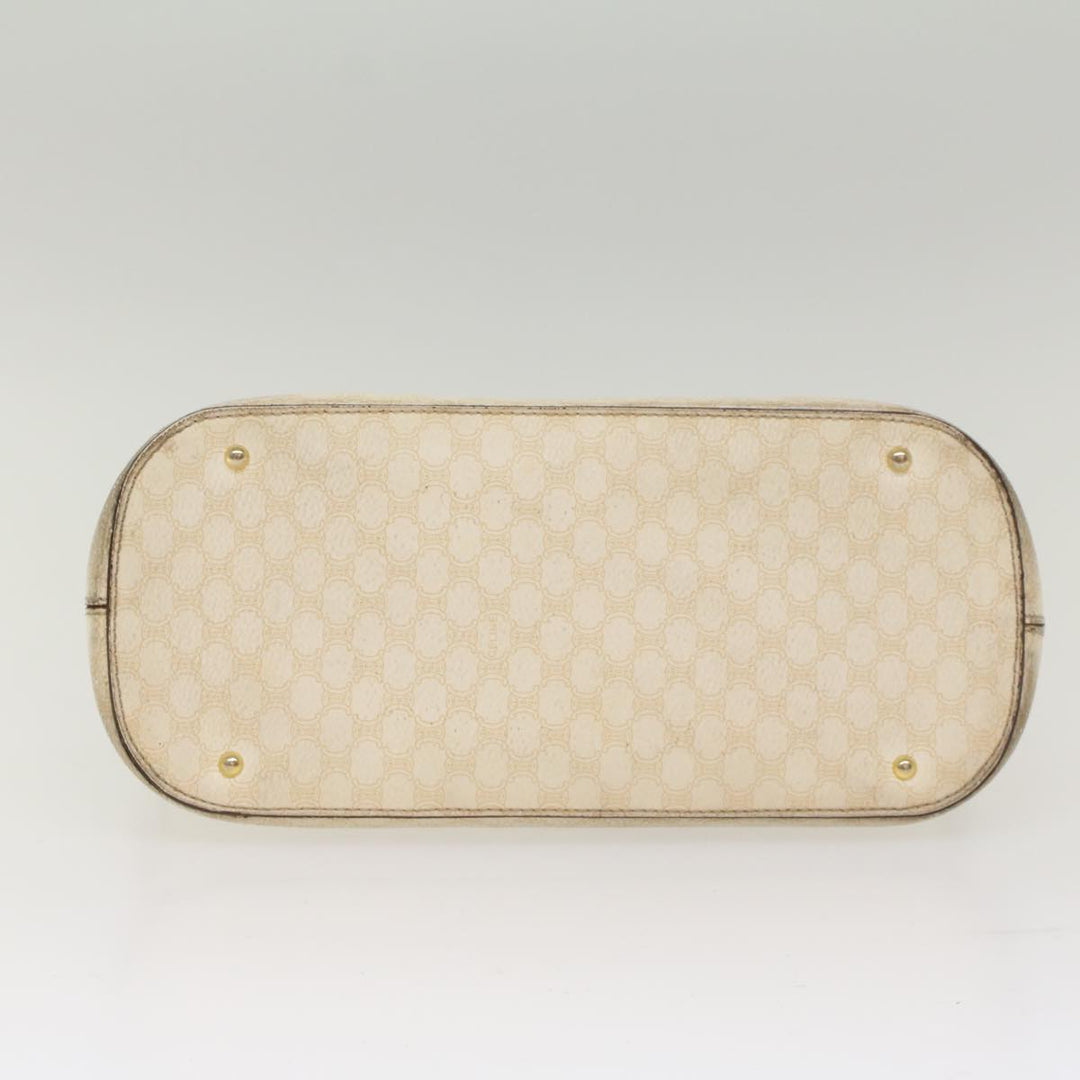 Celine Macadam Canvas Hand Bag PVC Leather Whe  7123
