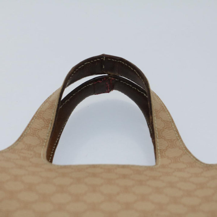 Celine Macadam Canvas Hand Bag PVC Leather 2Set Beige Brown  7502