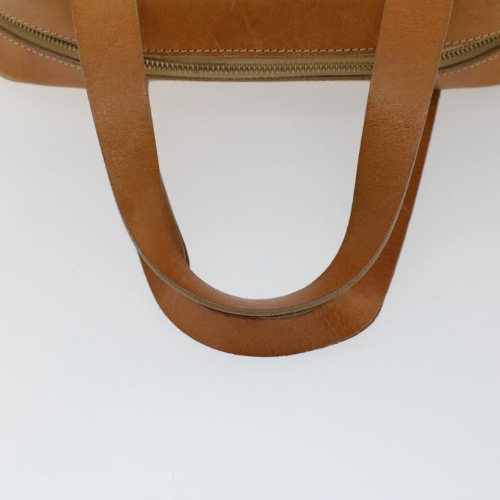 Celine Macadam Canvas Hand Bag PVC Leather 2Set Beige Brown  7502