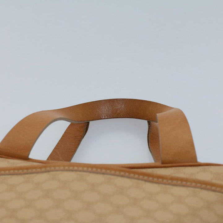 Celine Macadam Canvas Hand Bag PVC Leather 2Set Beige Brown  7502