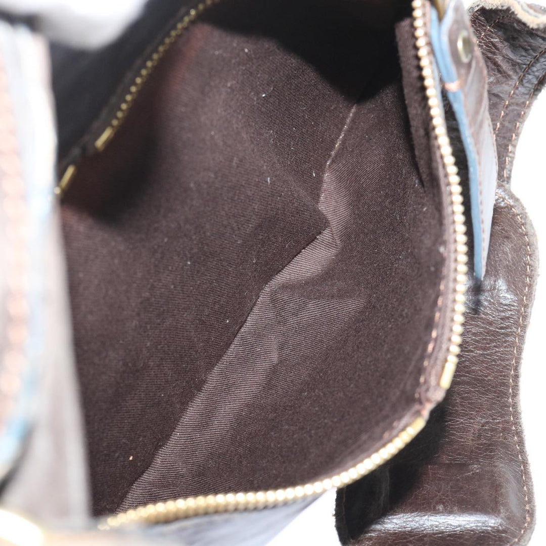 Chloe Shoulder Bag Leather Brown bs7514