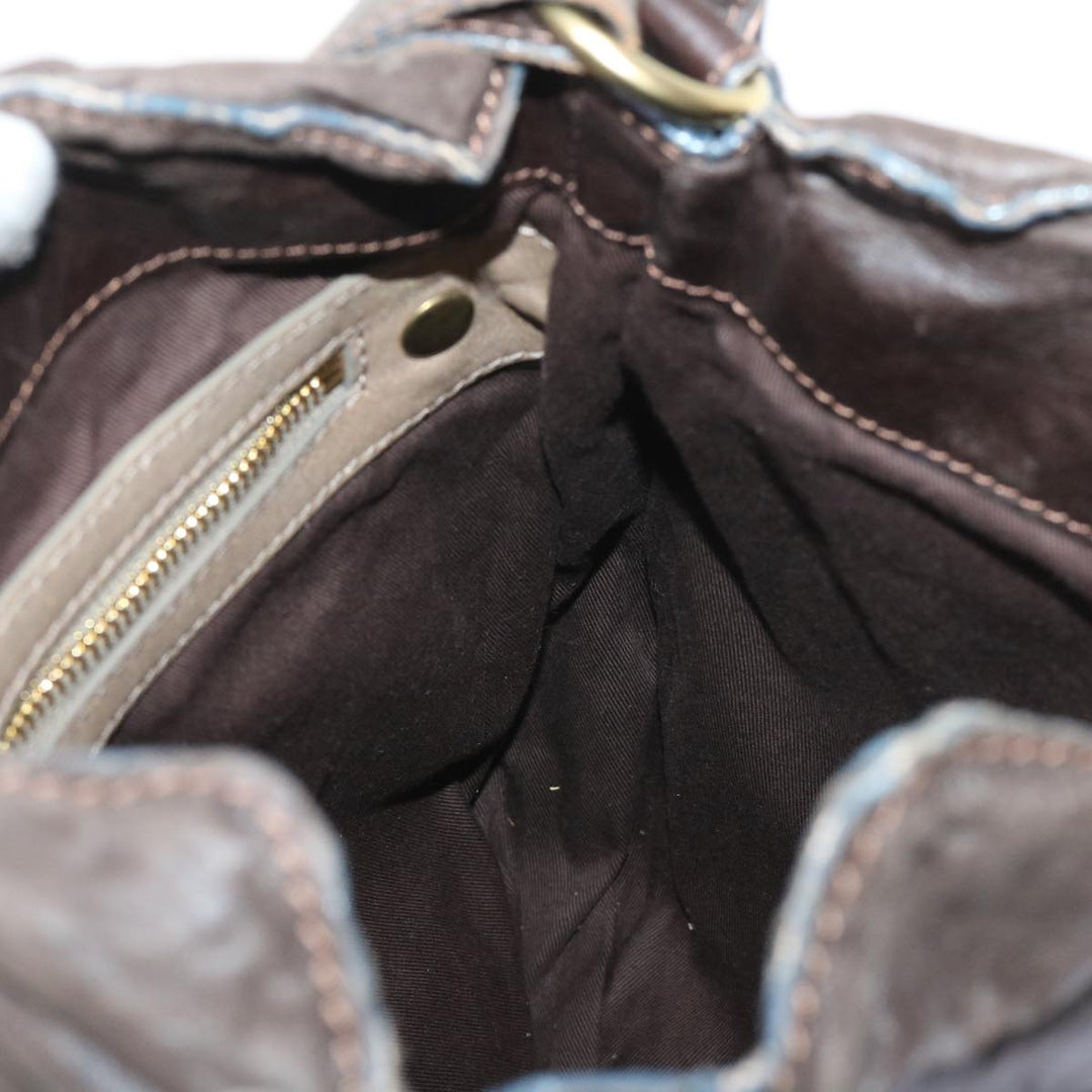 Chloe Shoulder Bag Leather Brown bs7514