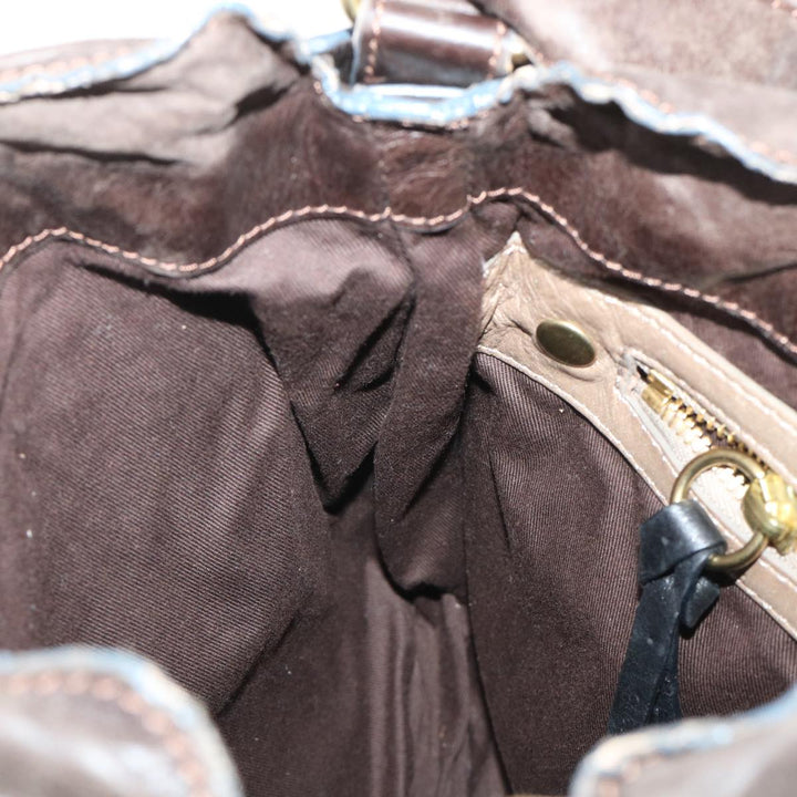 Chloe Shoulder Bag Leather Brown bs7514