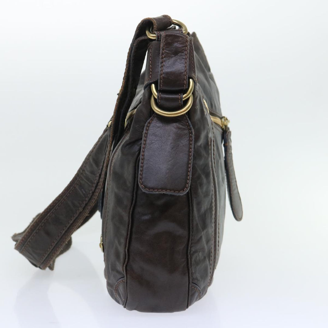 Chloe Shoulder Bag Leather Brown bs7514