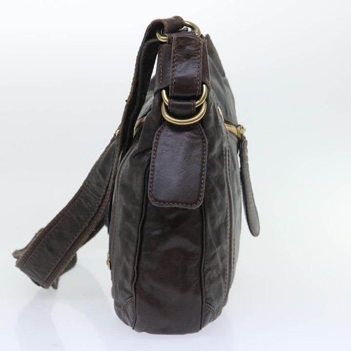 Chloe Shoulder Bag Leather Brown bs7514