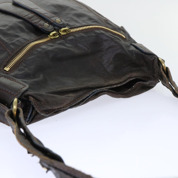 Chloe Shoulder Bag Leather Brown bs7514
