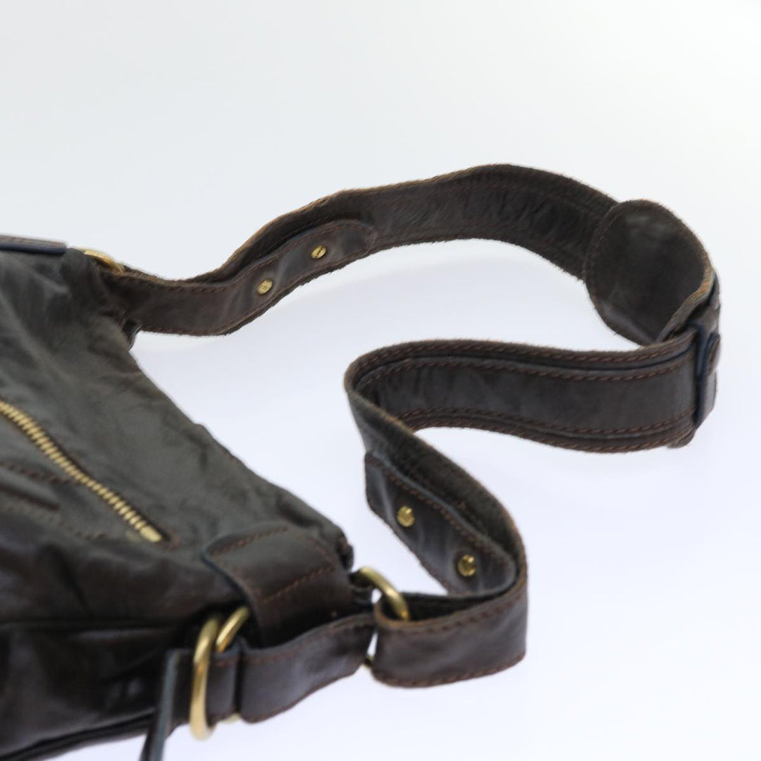 Chloe Shoulder Bag Leather Brown bs7514