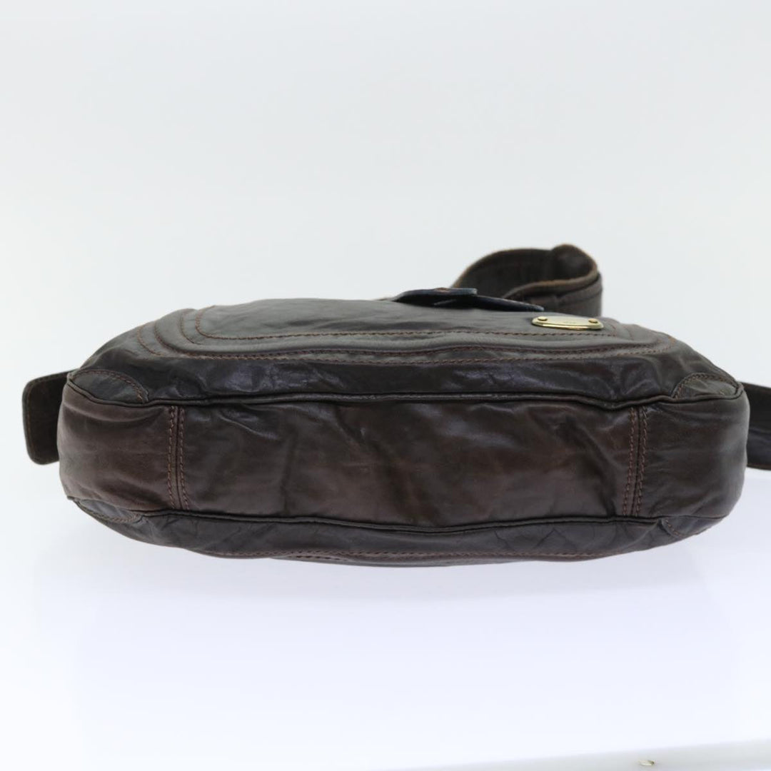 Chloe Shoulder Bag Leather Brown bs7514