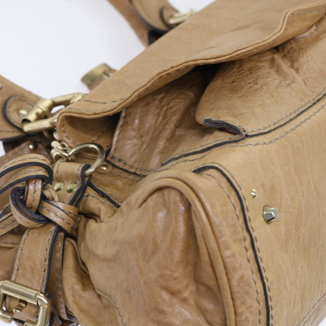 Chloe Paddington Hand Bag Leather Brown 04-07-532 bs7515
