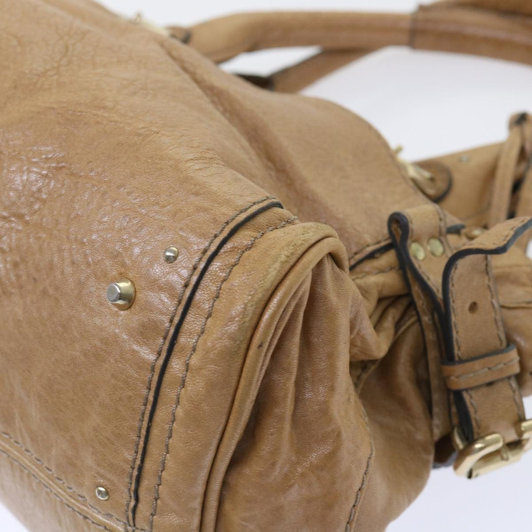 Chloe Paddington Hand Bag Leather Brown 04-07-532 bs7515