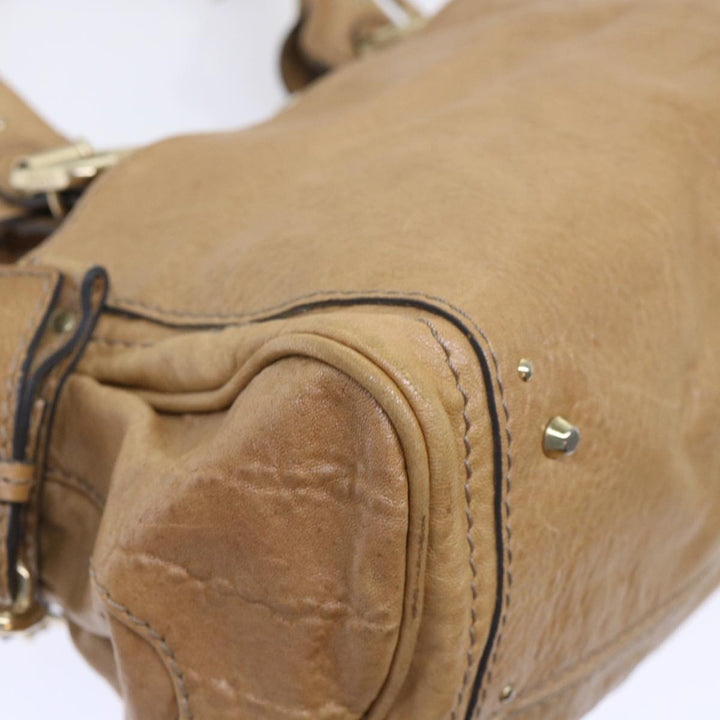 Chloe Paddington Hand Bag Leather Brown 04-07-532 bs7515