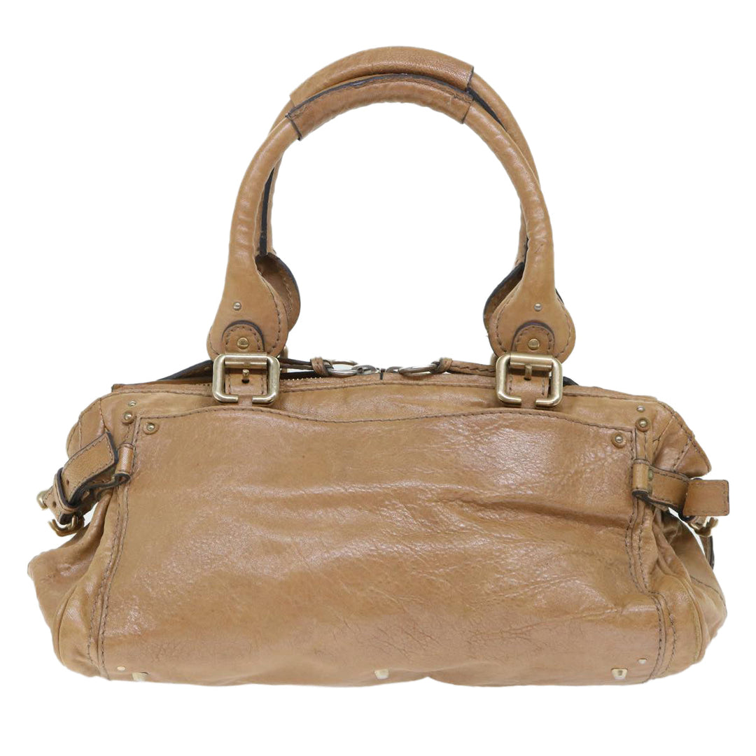 Chloe Paddington Hand Bag Leather Brown 04-07-532 bs7515