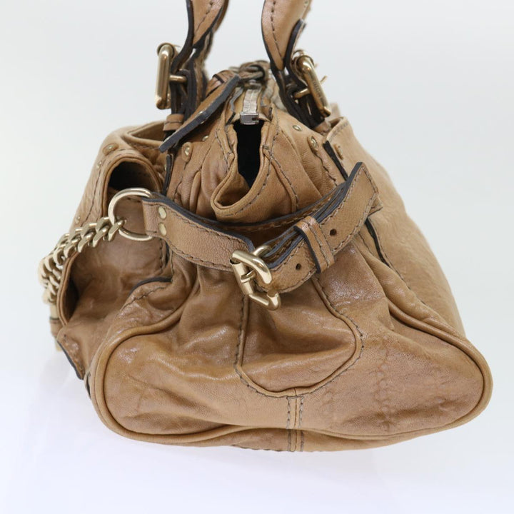 Chloe Paddington Hand Bag Leather Brown 04-07-532 bs7515