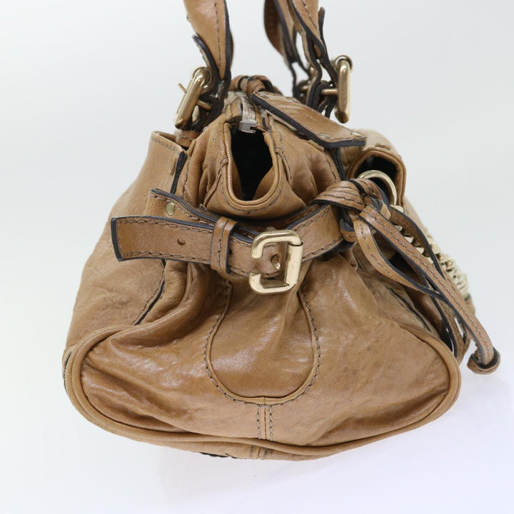 Chloe Paddington Hand Bag Leather Brown 04-07-532 bs7515