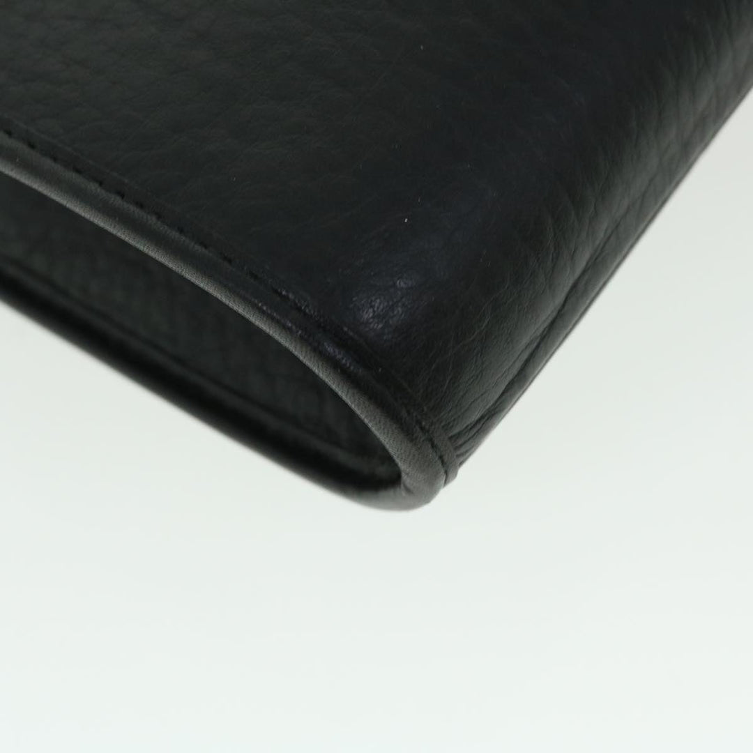 BURBERRYSs Briefcase Leather Black Auth bs7548