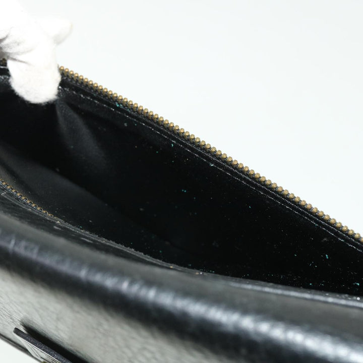 BURBERRYSs Briefcase Leather Black Auth bs7548