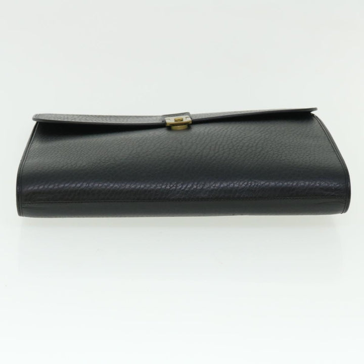 BURBERRYSs Briefcase Leather Black Auth bs7548
