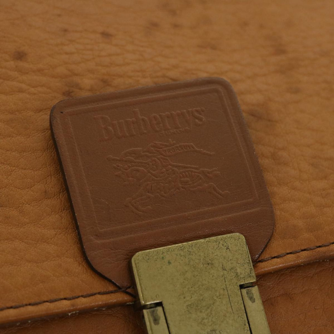 BurberrySs Briefcase Leather Brown Auth bs7549