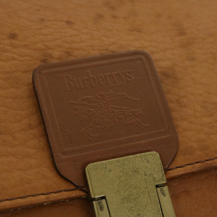 BurberrySs Briefcase Leather Brown Auth bs7549