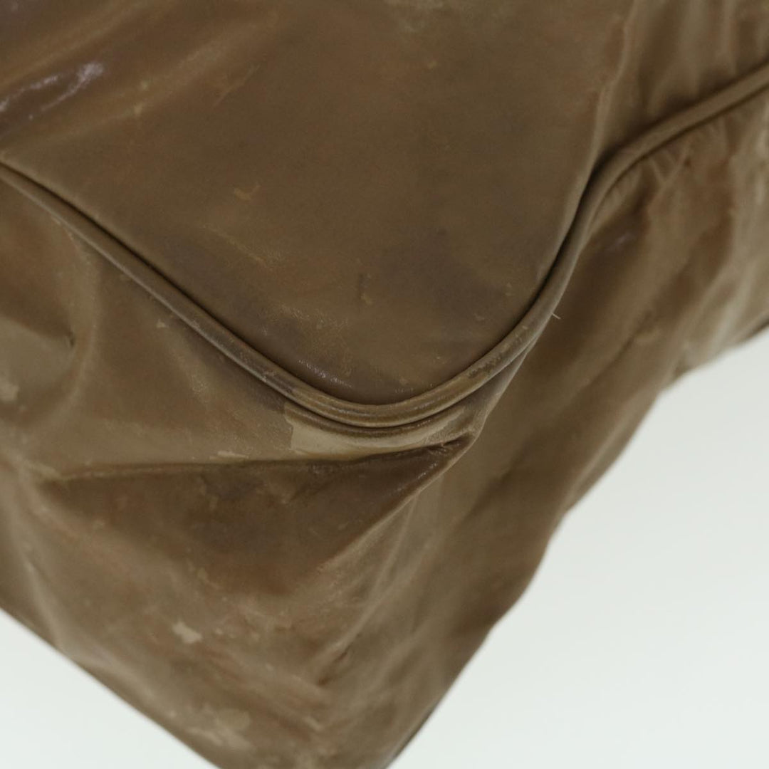 Top Quality Chanel Chain Shoulder Bag Patent leather Brown CC Auth bs7578